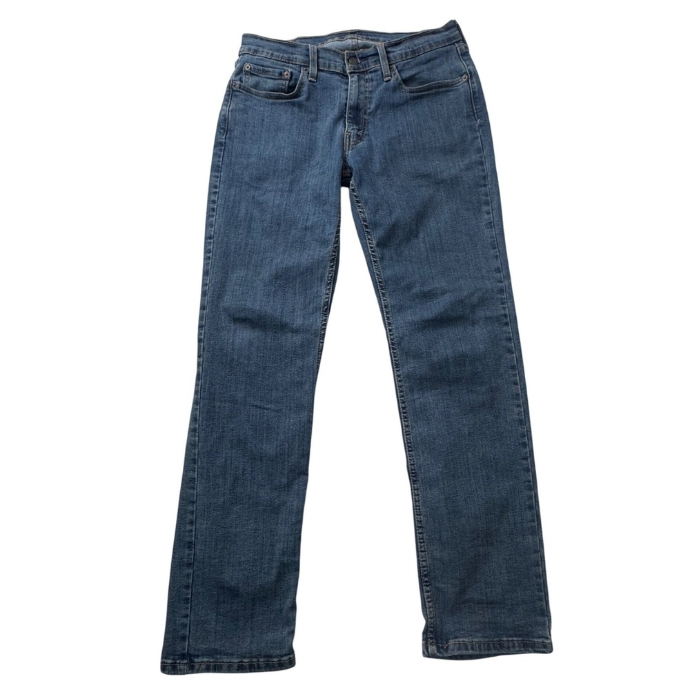 Levis 514 Straight Fit Mens Jeans W32 L32 Medium Wash Blue Denim 00514-3364